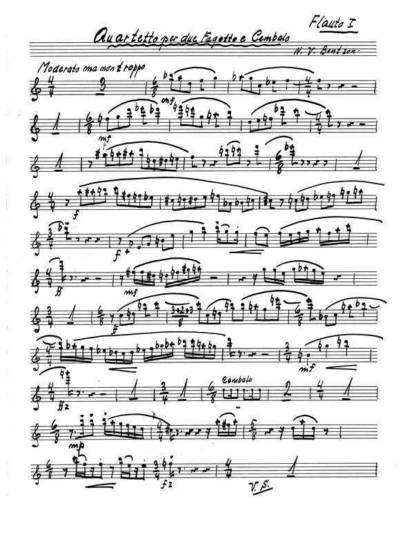 Quartetto Per Due Flauti Fagotto E Cembalo Op. 380